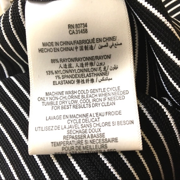 BCBGMaxAzria | Alisa Striped Bandage Mini Skirt - Picture 7 of 9